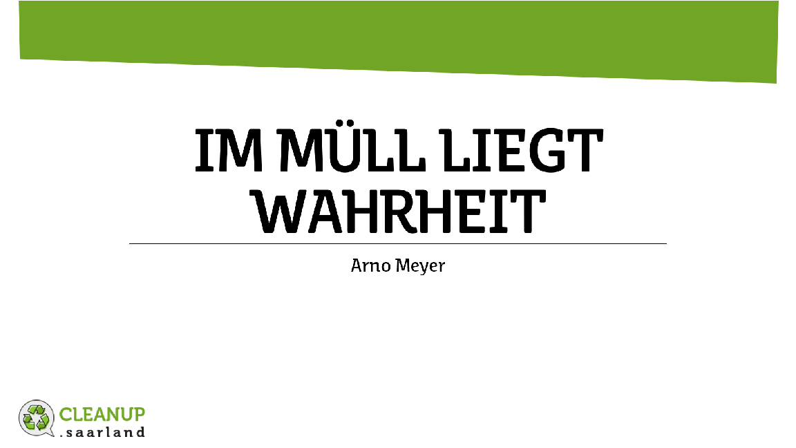 Video "Im Müll liegt Wahrheit"